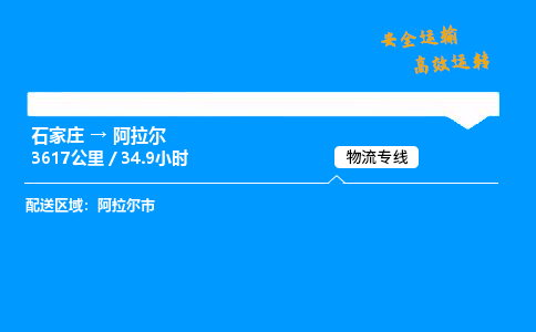 石家莊到阿拉爾物流專線-專業承攬石家莊至阿拉爾貨運-保證時效